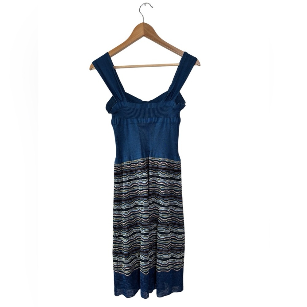 Missoni Blue Knit Crochet Dress size 40/4 - Picture 6 of 9